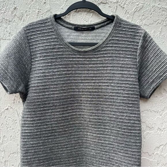JOHN ELLIOTT Ribbed T Shirt Men Size 1/ Small Gray - Picture 2 of 7